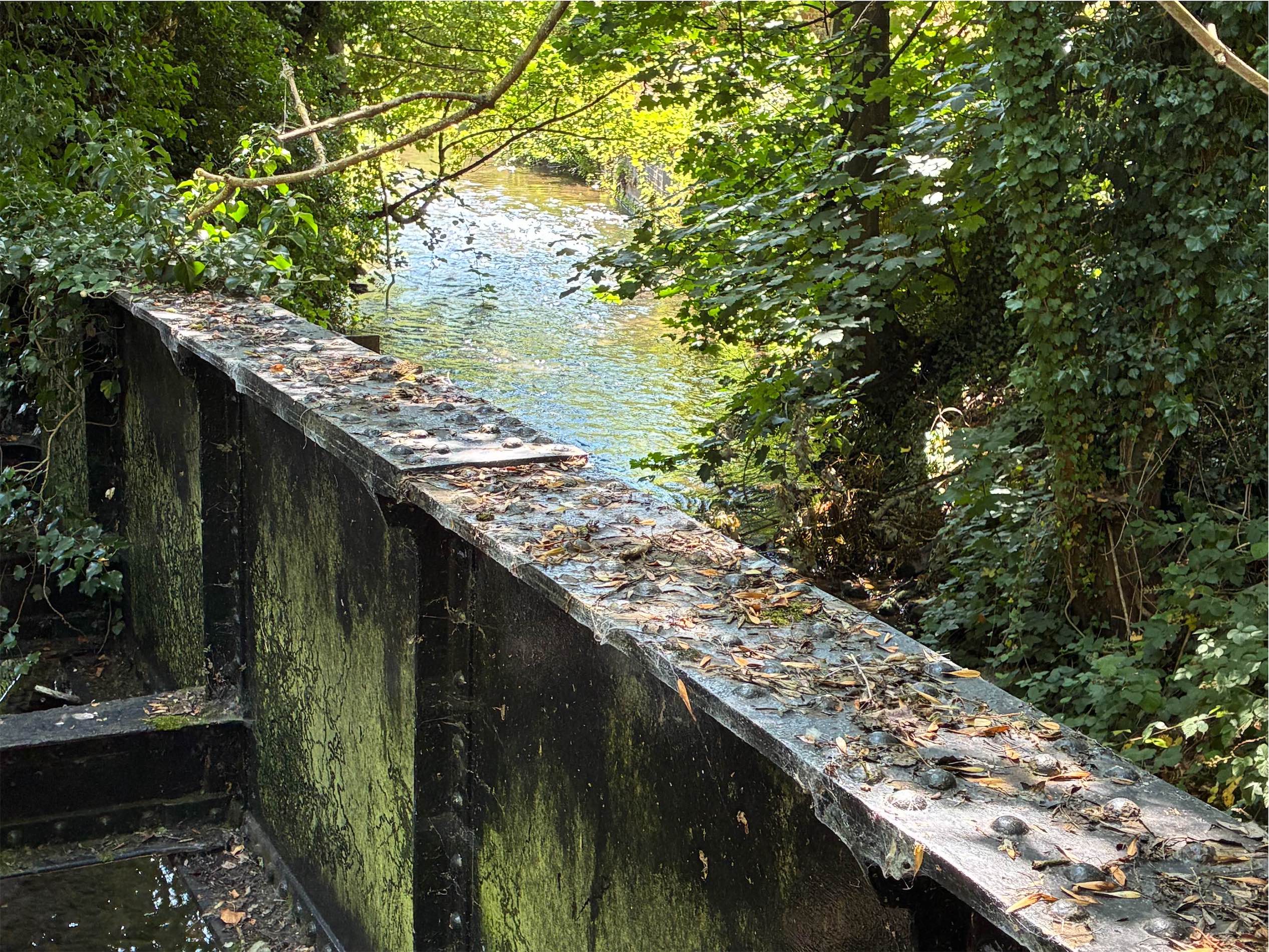  The trail recrossing nailsworth stream 